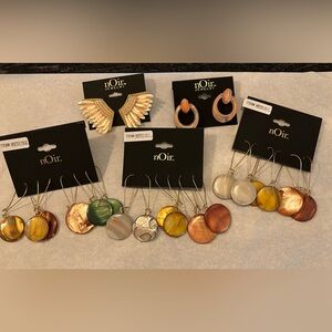 NWT NOIR JEWELRY EARRINGS - 5 CARDS *CLEARANCE*